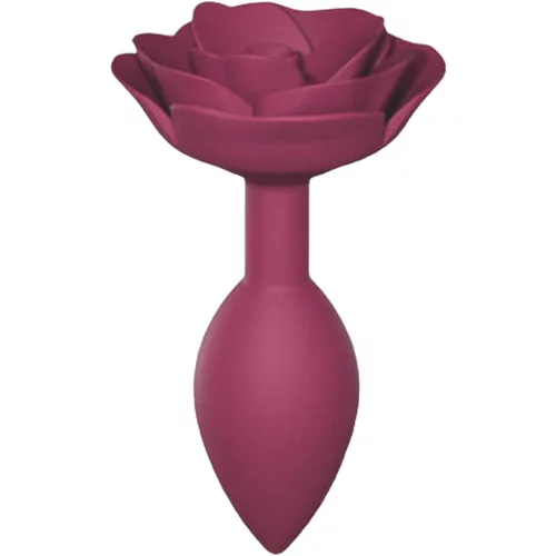 ove to Love LOpen Roses M - silikonski analni dildo (bordo)
