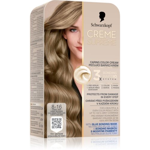 Schwarzkopf 10-55 hladno srebrno plava boja za kosa Slike