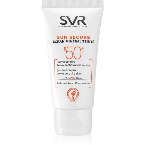 SVR Sun Secure mineralna krema za toniranje za suhu i vrlo suhu kožu lica SPF 50+ 50 ml Cijene