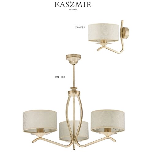 Jupiter 1274-KS3E - luster kaszmir 3xE27/60W Slike