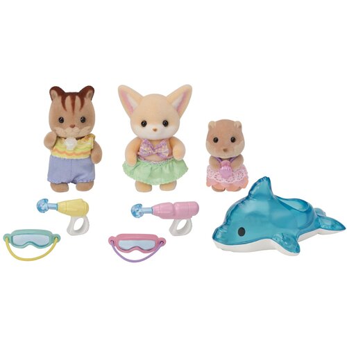 SYLVANIAN FAMILIES Prijatelji iz vrtca - Trio za zabavo ob bazenu, (21336693) Cene