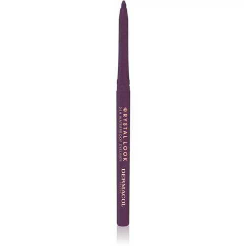 Dermacol Crystal Look samodejni svinčnik za oči odtenek 02 Violet 4,5 g