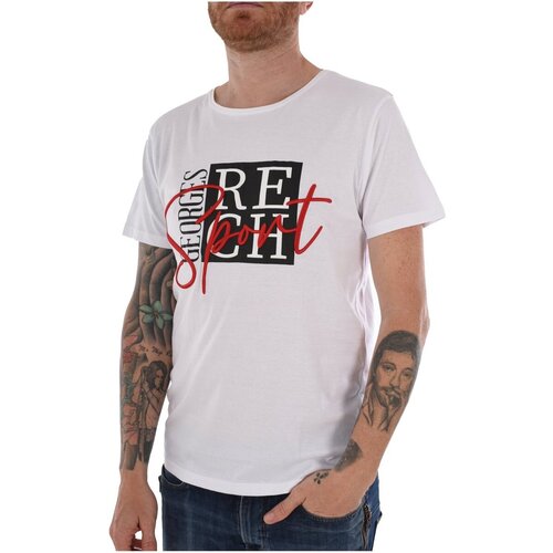 Georges Rech Majice s kratkimi rokavi GRT-2 Bela Cene