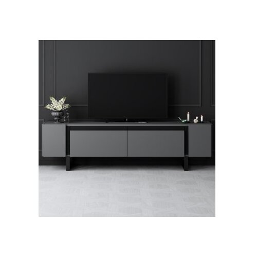 Hanah home tv polica yildiz anthracite black Cene