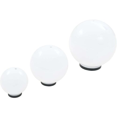 VidaXL LED okrogle svetilke 3 kosi krogla 20/30/40 cm PMMA Slike