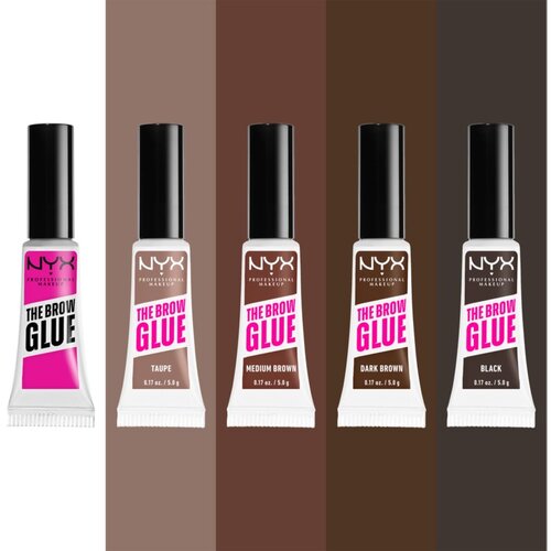 NYX Professional Makeup The Brow Glue Instant Brow Styler gel za obrvi 5 g odtenek 02 Taupe za ženske Slike
