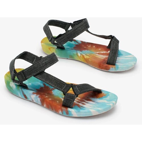 Resti Black women's sandals with colored sole Asottil Cijene