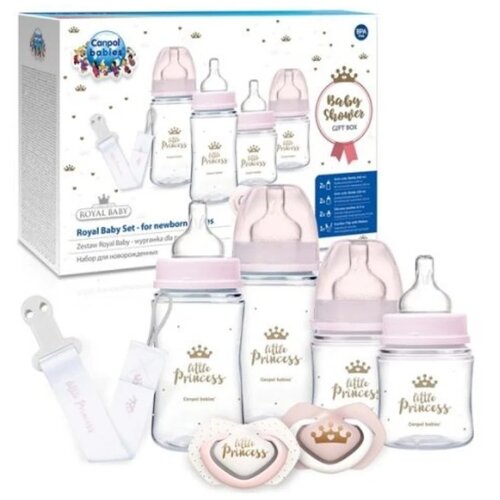 Canpol starter set za novorođenče royal baby, pink Slike