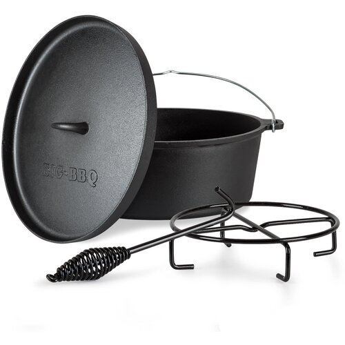 Klarstein Galloway, lonac od lijevanog željeza, 12.0 BBQ lonac, lijevano željezo, veličina XL/12 qt/10,7 L Slike