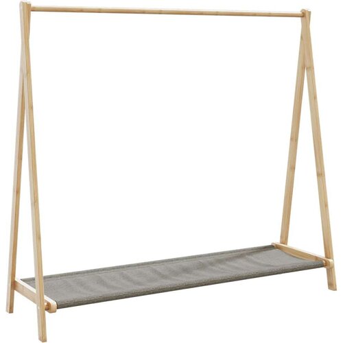  Stalak za odjeću s policama 106x34x102 cm od bambusa Slike