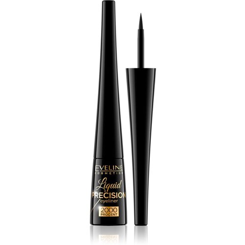 Eveline Cosmetics Liquid Precision 2000 Procent vodoodporno črtalo za oči odtenek Black 4 ml Cene