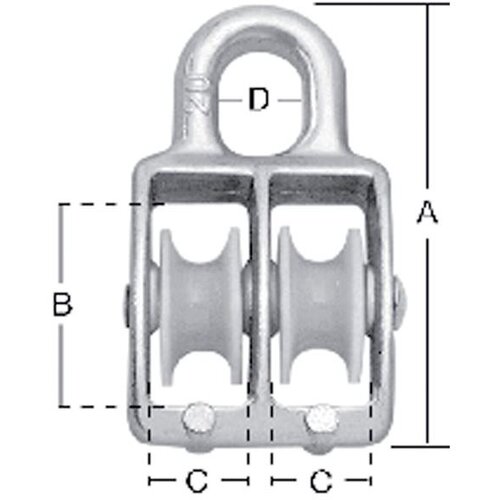 Dupli kotur za sajlu 6 mm Slike