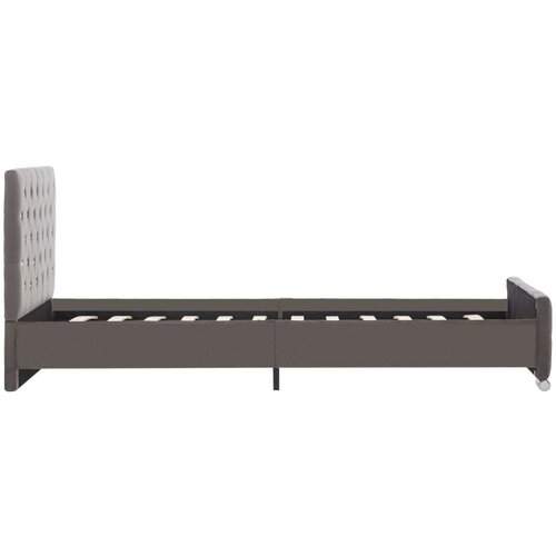VidaXL okvir za krevet od tkanine sivi 100 x 200 cm Slike