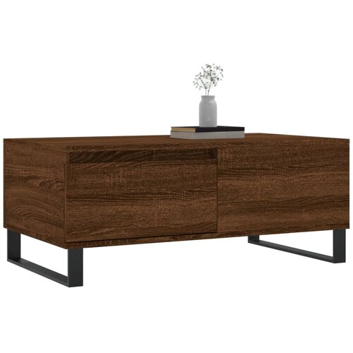  Stolić za kavu smeđa boja hrasta 90x50x36,5cm konstruirano drvo Slike