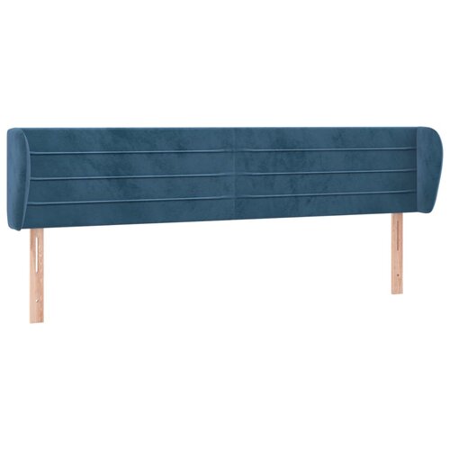 Maison Chic vzglavna omarica - nočna omarica - posteljna omarica z u&amp;scaron;esi temno modro 203x23x78/88 cm žamet, (21712123) Slike