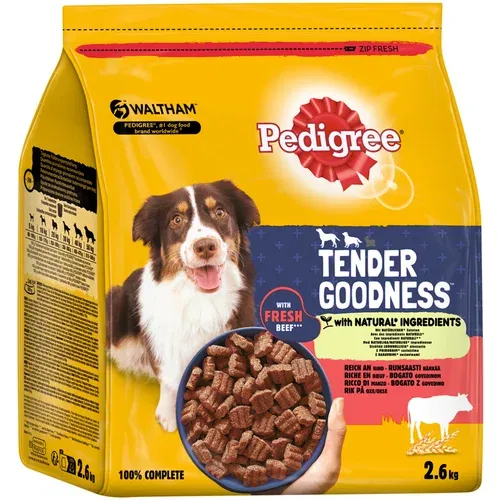 Pedigree Tender Goodness z govedino - Varčno pakiranje: 3 x 2,6 kg