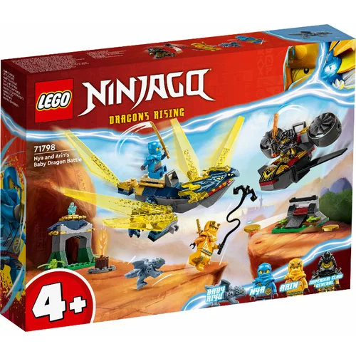 Lego Ninjago® 71798 Zmajski spopad z Nyo in Arinovim zmajčkom