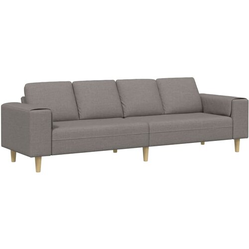 VidaXL Dnevna soba kavč Taupe 250 x 77 x 76 cm Poliester, (5000138220) Slike