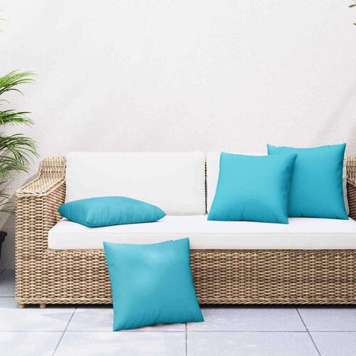  Jastučići za raspr&scaron;enje 4 pcs Tirkizna 50 x 50 cm Poliester - Tirkizna 50 x 50 cm Cijene