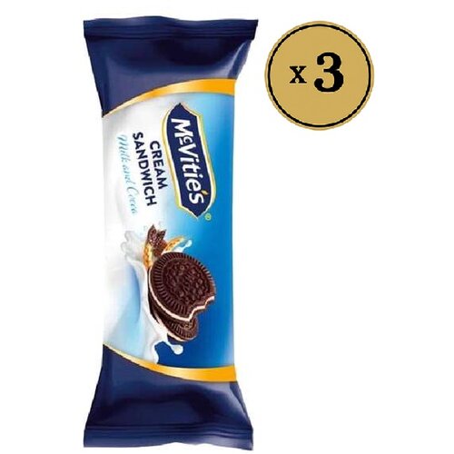 McVitie&amp;#039;s Kakao keks sa mlečnim filom 90g, 3 komada Slike