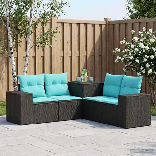  Set sofe 5 kom. Crna i Plava 200 x 200 x 85 cm Cene
