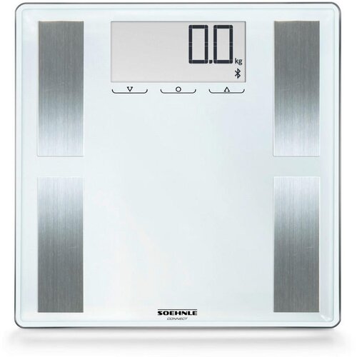 Soehnle Shape Sense Connect 100 Analitička vaga Opseg mjerenja (kg)=180 kg Siva, Metalna S Bluetooth Cijene