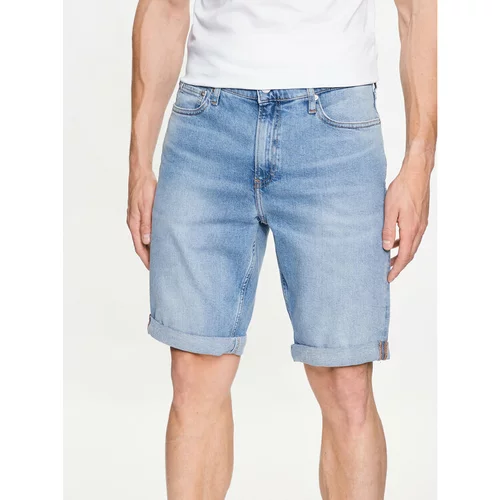 Calvin Klein Jeans Jeans kratke hlače J30J322785 Modra Slim Fit
