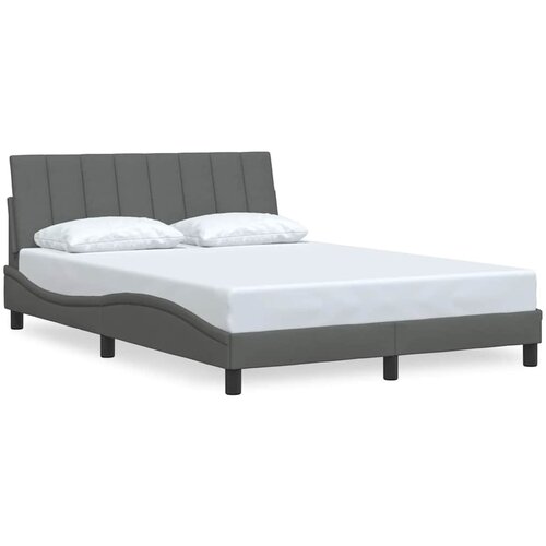  Okvir za krevet bez madraca Hanko tamnosivi 140 x 190 cm od tkanine Slike