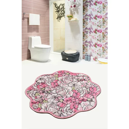  Kupaonski tepih, Rosa Shape (140 cm) - Pink