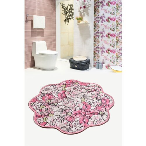  rosa shape (140 cm) - pink multicolor bathmat Cene