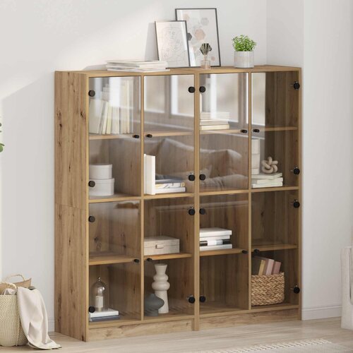  Highboard 2 pcs Umjetnički hrast 68 x 37 x 142 cm Cijene