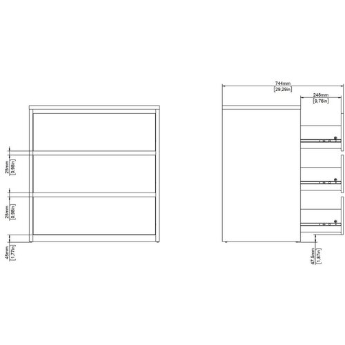 Tvilum Bijela komoda 80x84x48 cm Next &amp;ndash; Slike