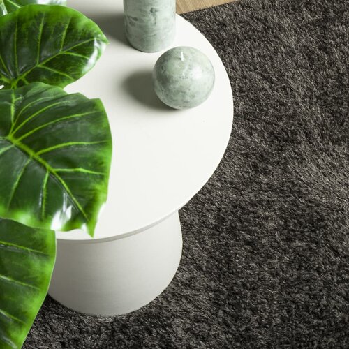  Tepih ISTAN visokih vlakana sjajni izgled antracit 100 x 200 cm Slike