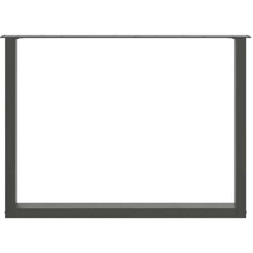  Noge stolića za kavu U-oblika 2kom antracit 100x(72-73)cm čelik Slike