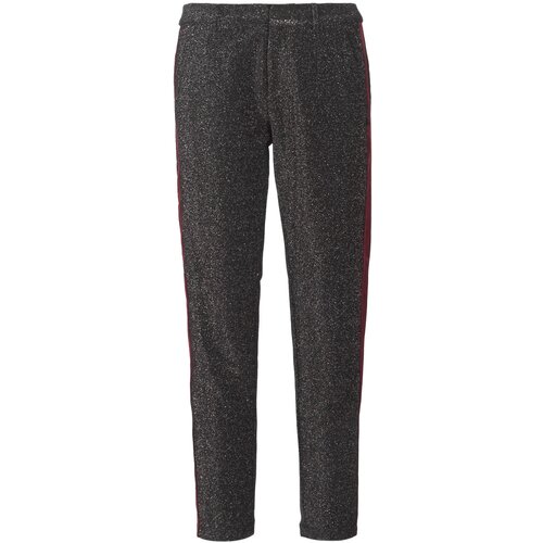 Maison Scotch Hlače s 5 žepi TAPERED LUREX PANTS WITH VELVET SIDE PANEL Siva Cene