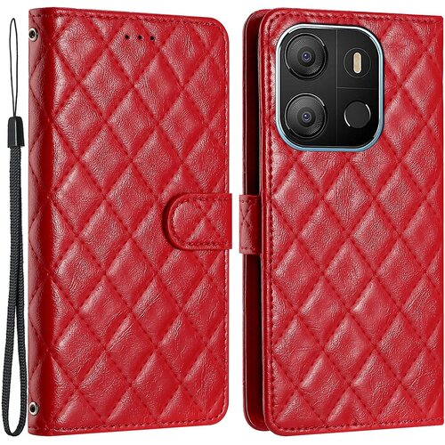 INORCO Za Tecno Pop 7 Stitching Line Rhombus telefonska torbica PU usnjena denarnica, stojalo, za&amp;scaron;čitni pokrov, (22035473) Slike