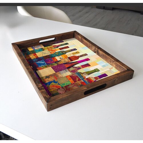 Aberto Design Poslužavnik REF026 48 x 38 x 4 cm, Šareni Cene