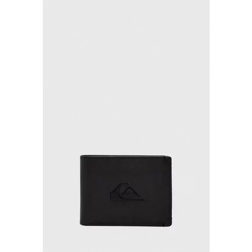 Quiksilver Usnjena denarnica moški, črna barva