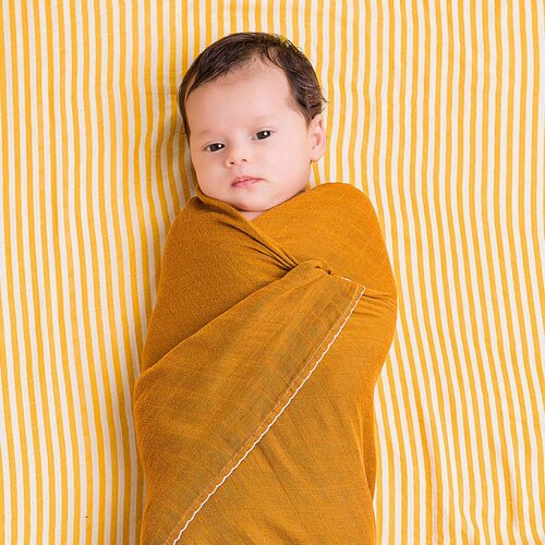 DockATot set povijalnih pleničk golden stripe / pumpkin spice Slike