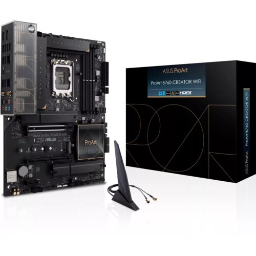 Asus ProArt B760-CREATOR WIFI, DDR5, 2.5Gb LAN, SATA3, USB3.2Gen2x2, DP, Wi-Fi 6, LGA1700 ATX Slike