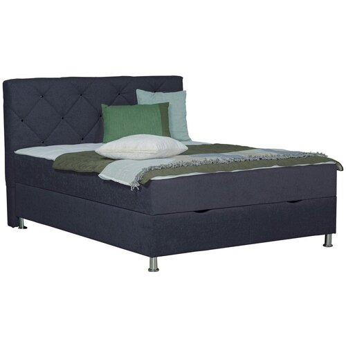 Modern Living Postelja Z Vzmetnico Black Diamant, Antracit, 180x200 Slike