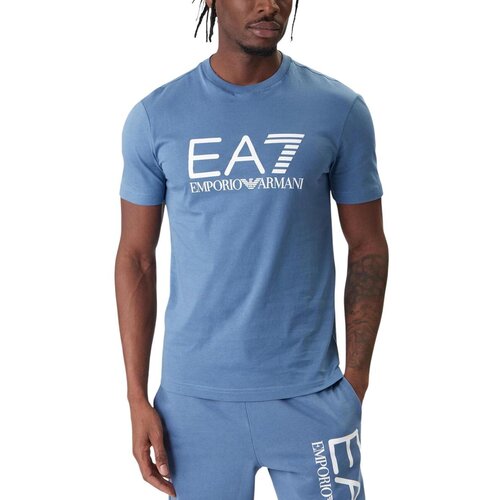 Ea7 Emporio Armani Majice s kratkimi rokavi 7M001412 AF22264 Modra Cene