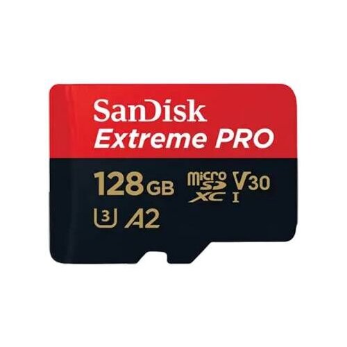 San Disk Memorijska kartica microSDXC Extreme Pro 128 GB, V30 U3 Class 10, s adapterom Cijene