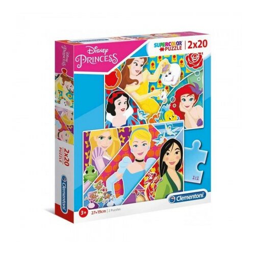 Clementoni puzzle 2x20 princess 2020 ( CL24766 ) Slike