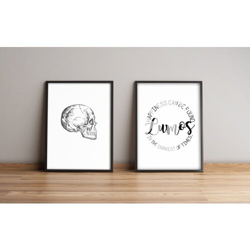 Wallity 2Pysct-013 multicolor decorative framed mdf painting (2 pieces) Slike