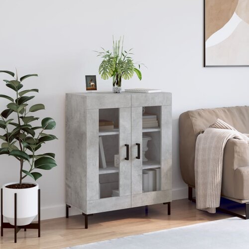 vidaXL Komoda siva boja betona 69 5x34x90 cm od konstruiranog drva Cijene