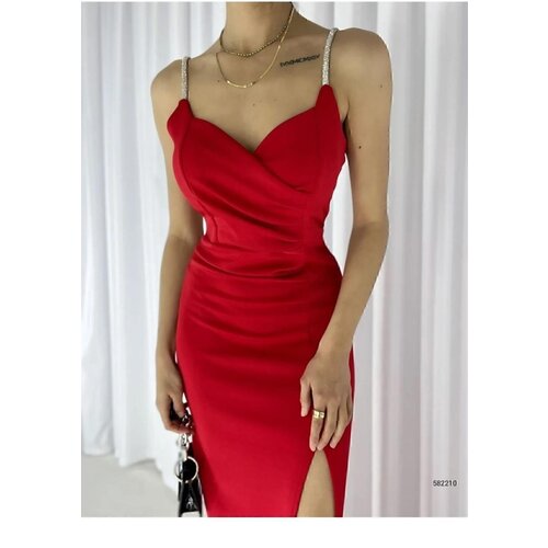 Dewberry 40291 Evening Engagement Wedding Graduation Dress-RED Cene