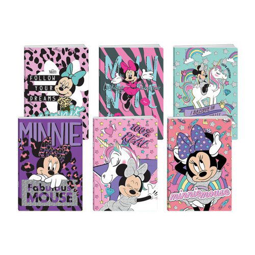 Premium, sveska sa šljokicama, Minnie Mouse, A4, latajn, 50 lista ( 318232 ) Slike