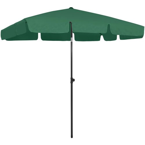vidaXL Suncobran za plažu zeleni 200 x 125 cm Cijene