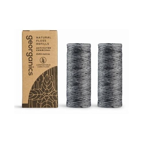 Georganics dental Floss Activated Charcoal - 100 m Refill Cijene